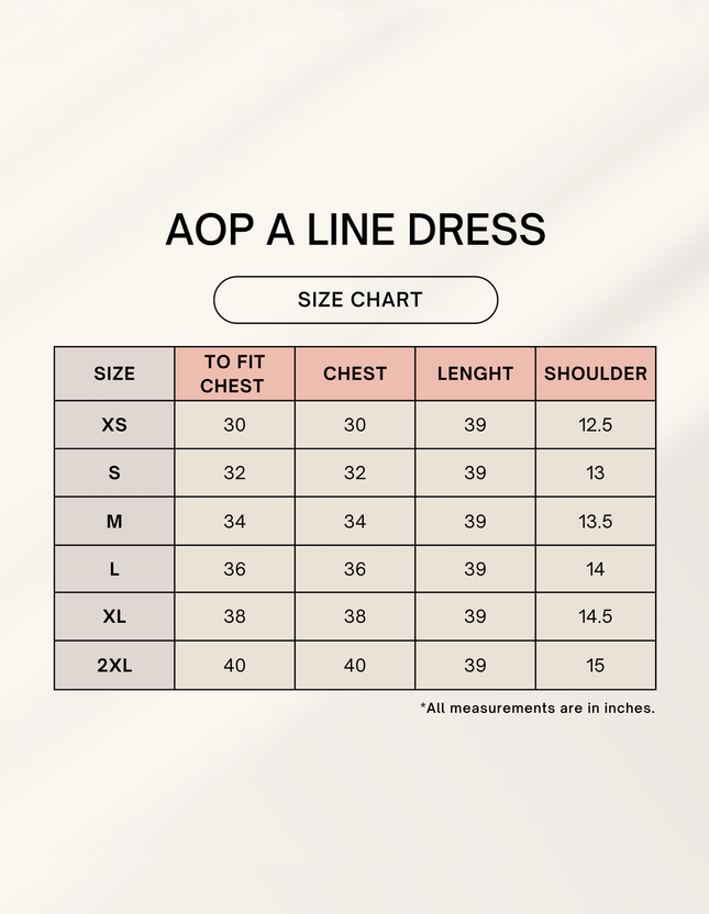 Color_Size Chart