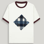 Maroon off white / S